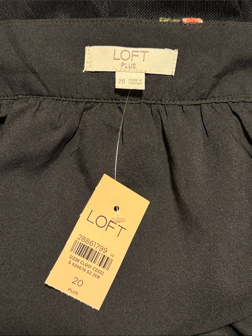 NEW LOFT Mesh Embroidered Polka Dot Midi Skirt Size 20 - Picture 4 of 6